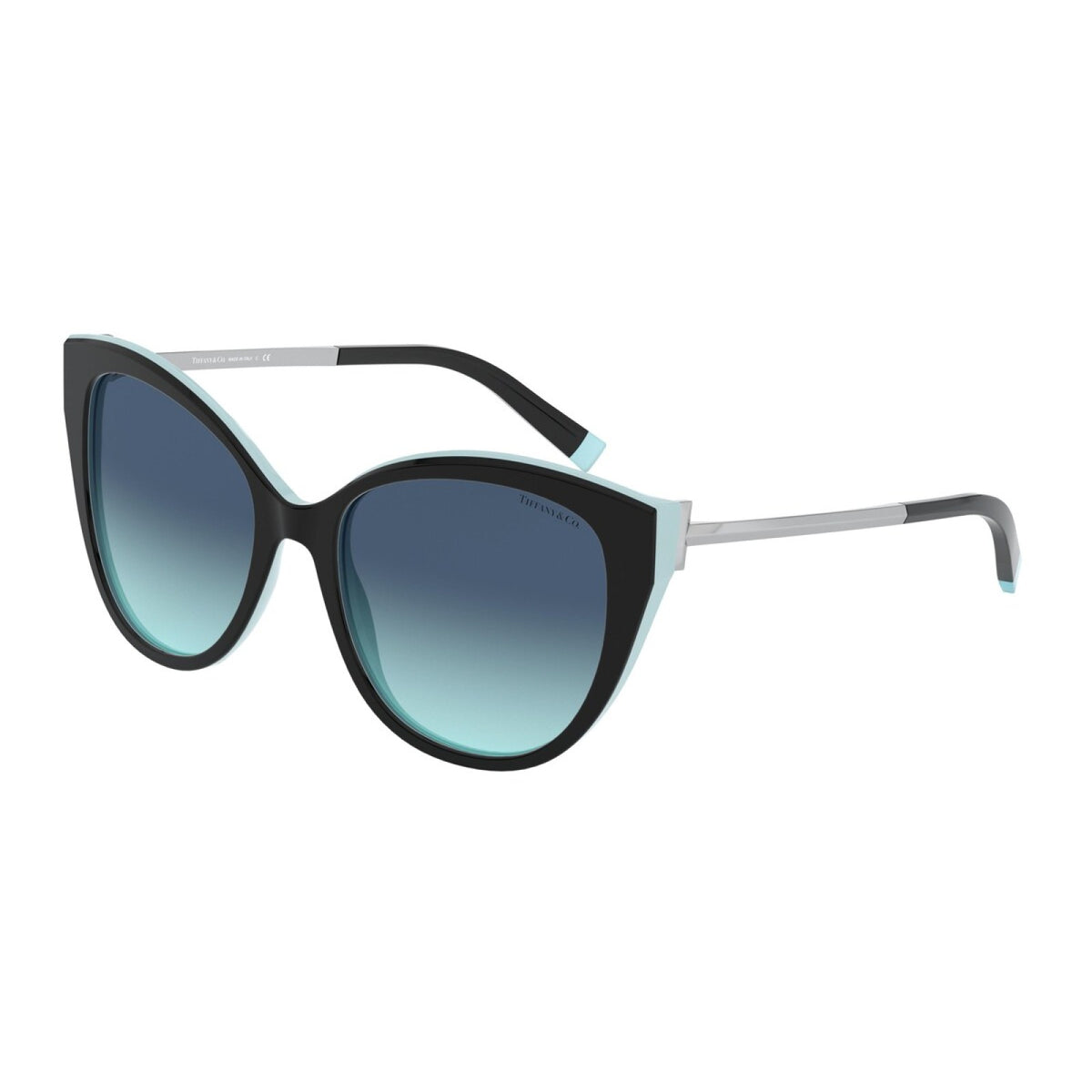 Tiffany 55 Sunglasses For Women In Black & Blue