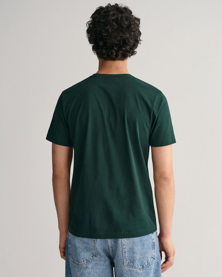 Gant 344157 Mens Reg Shield Ss T-Shirt Green