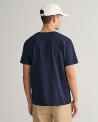 Gant 344157 Mens Reg Shield Ss T-Shirt Navy