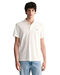 Gant 343783 Reg Shield Ss Pique Polo  White