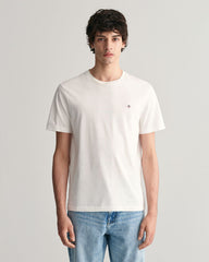 Gant 344157 Mens Reg Shield Ss T-Shirt White