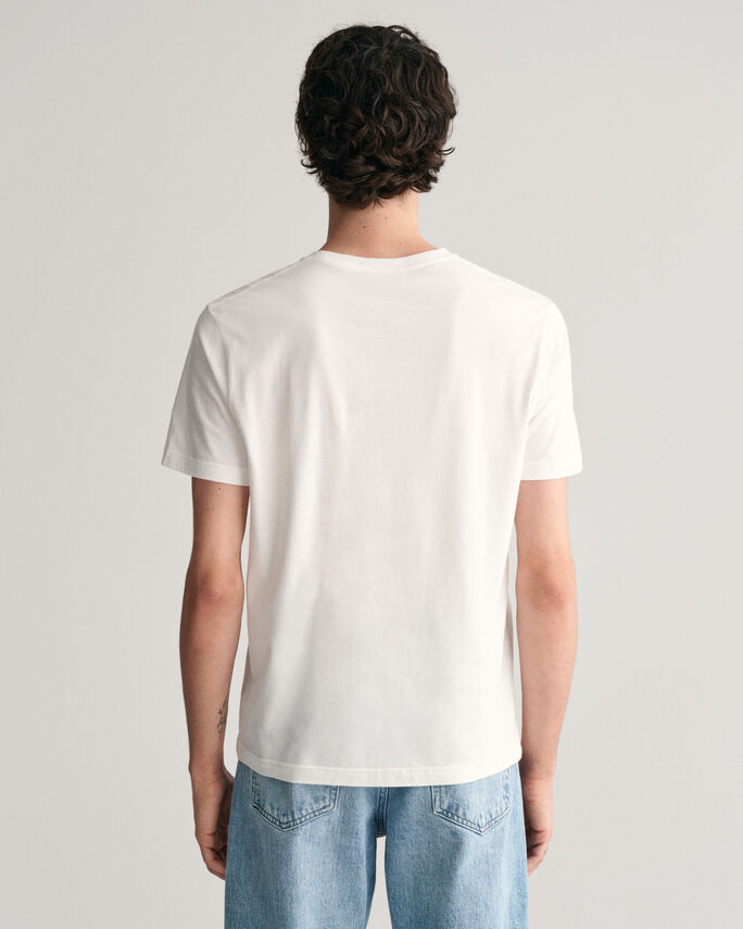 Gant 344157 Mens Reg Shield Ss T-Shirt White