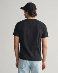 Gant 344157 Mens Reg Shield Ss T-Shirt Black