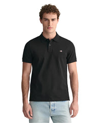 Gant 343782 Reg Shield Ss Pique Polo  Black