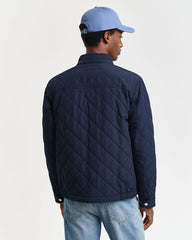 Gant Mens Quilted Windcheater Jacket In Navy