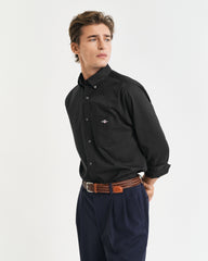 Gant Mens Regular Classic Shirt In Black
