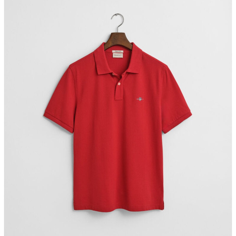 Gant Mens Regular Shield Golfer In Red