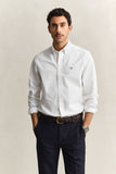 Gant Slim Oxford Stretch Shirt In White