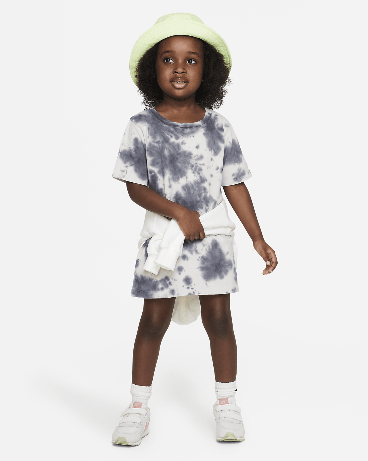 Nike Skye Cloud Wash Dress In Dark Grey