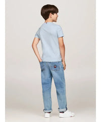 Tommy Hilfiger Boys Cotton Regular Fit T-Shirt In Blue