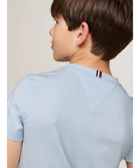 Tommy Hilfiger Boys Cotton Regular Fit T-Shirt In Blue