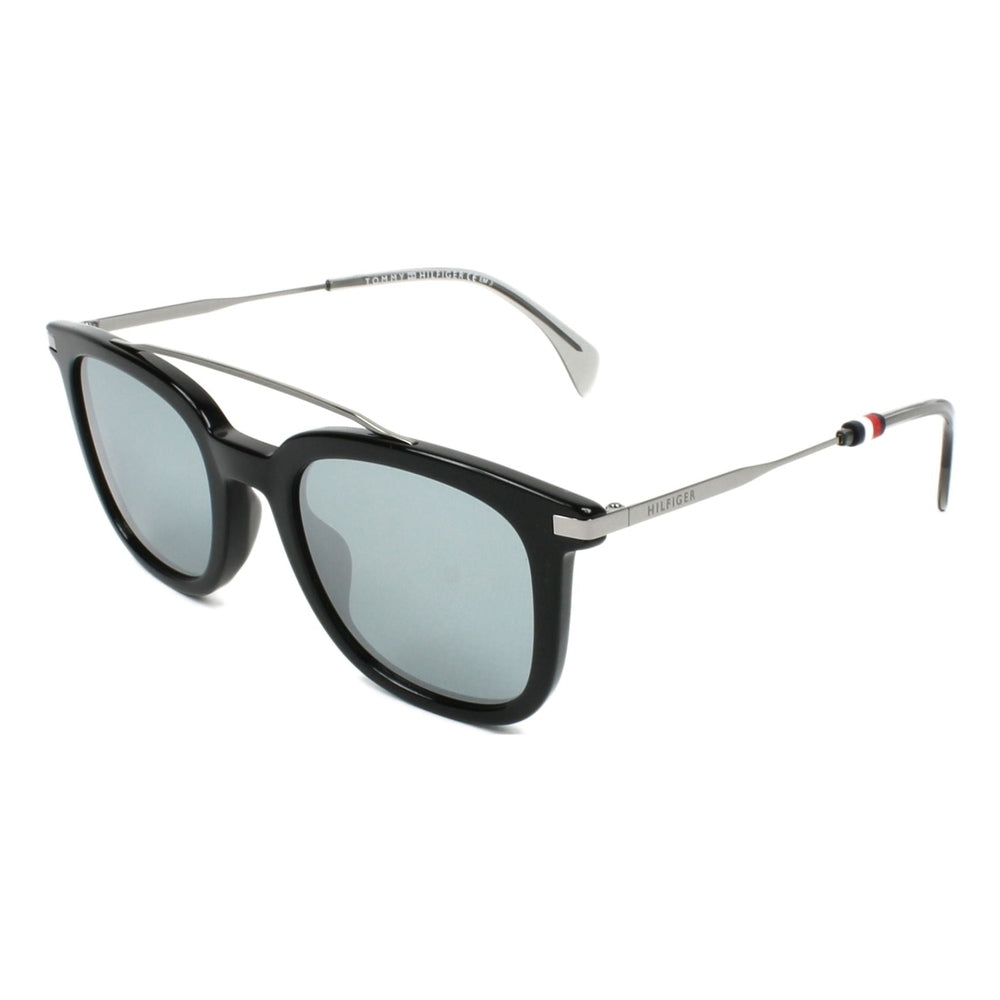 Tommy Hilfiger Rounded Square Unisex Sunglasses In Black