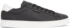 Tommy Hilfiger Mens Low Cupsole Shoes Black And White