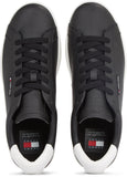 Tommy Hilfiger Mens Low Cupsole Shoes Black And White
