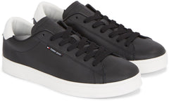 Tommy Hilfiger Mens Low Cupsole Shoes Black And White