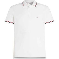 Tommy Hilfiger Mw307500 1985 Rwb Tipped Slim Polo White