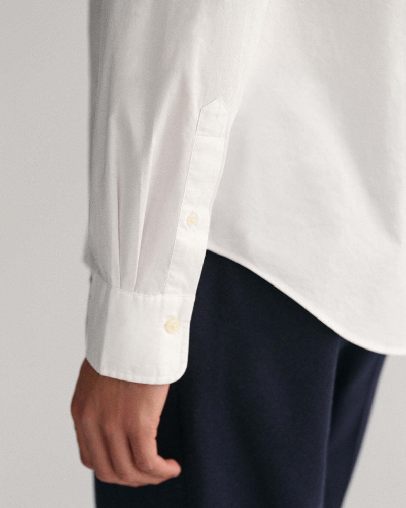 Gant Slim Poplin Shirt In White