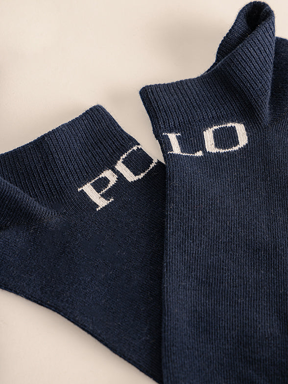 Polo Mens Trainer Socks In Navy