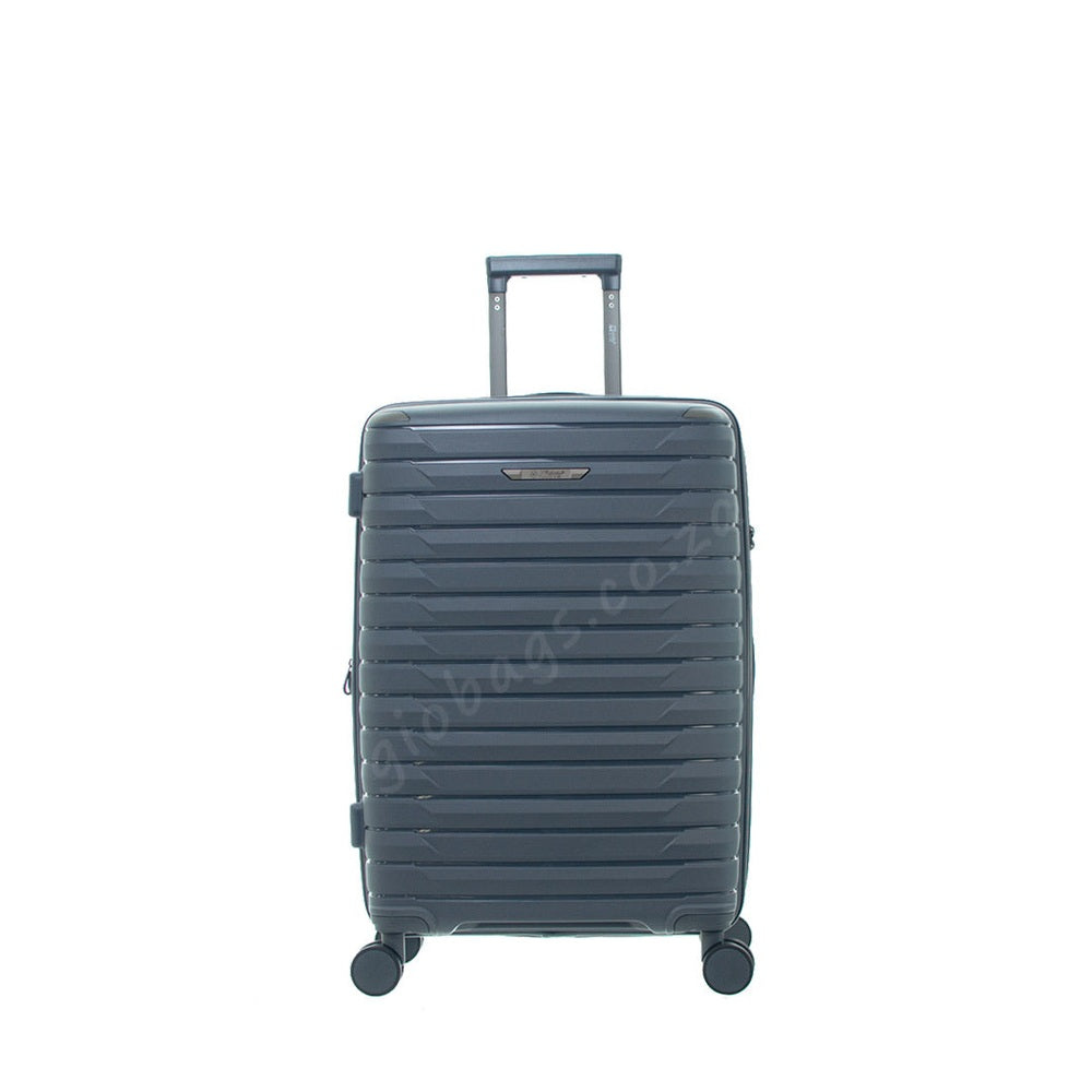 Travel Mate Zipper Pp Hardshell Trolley Luggage Case In Grey