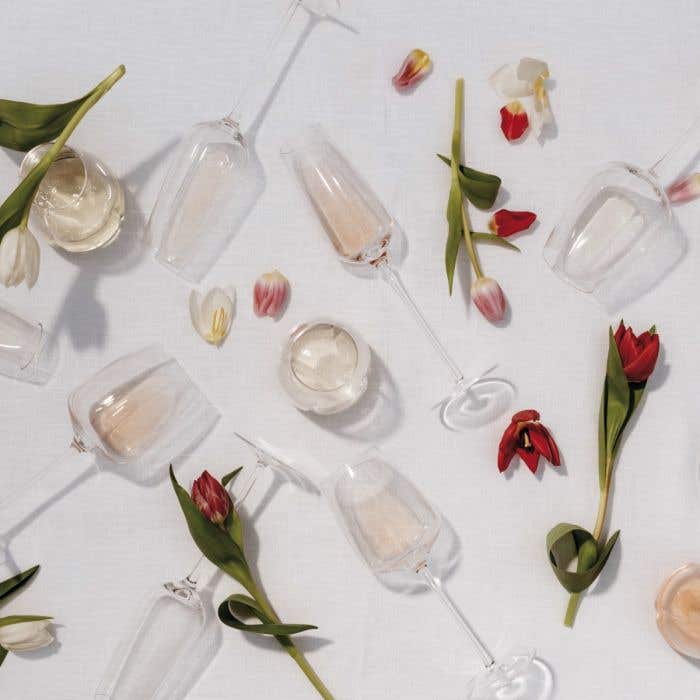 Champagne Flute Set Of 4-Tulip