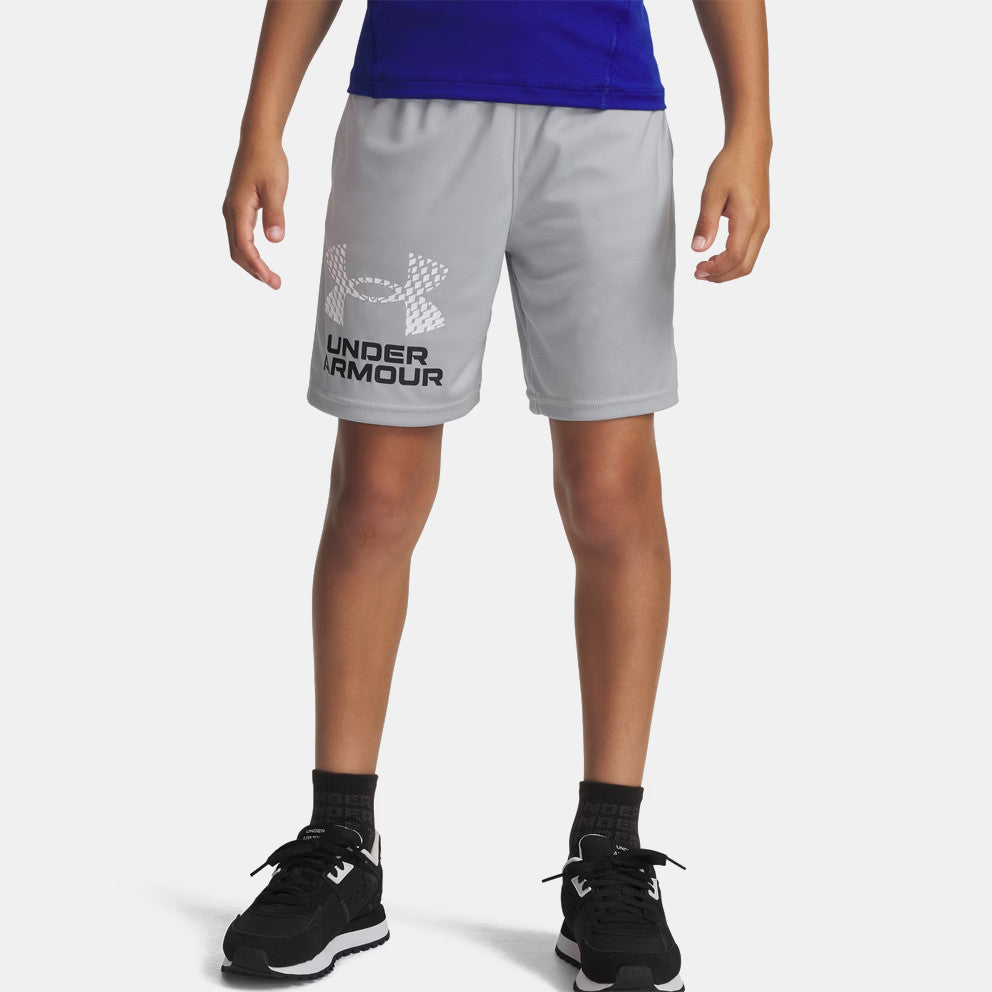 Under Armour Tech Logo Shorts In Grey