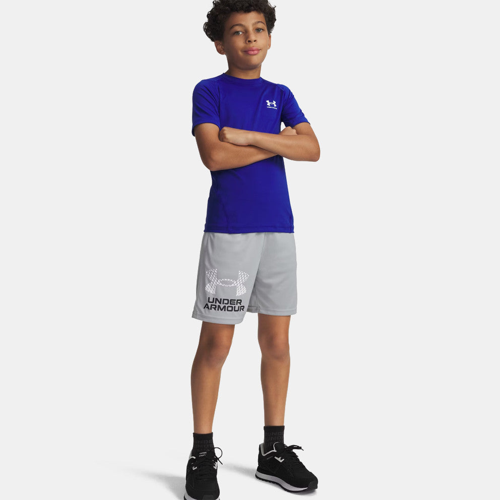Under Armour Tech Logo Shorts In Grey