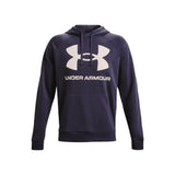 Under Armour Mens Rival Fleece Big Logo Hoodie In Violet