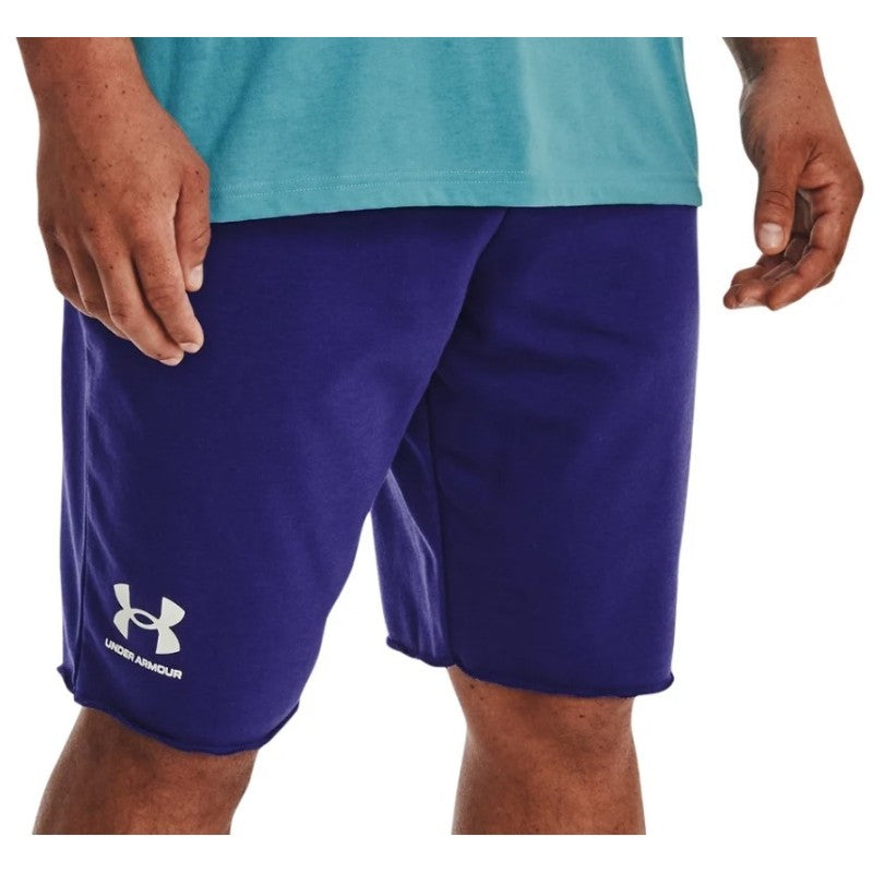 Under Armour Rival Terry Short In Purple