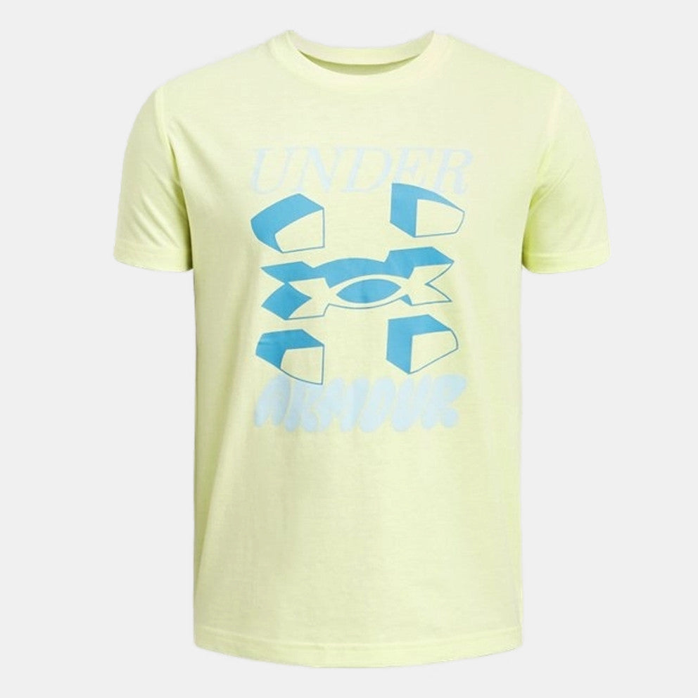 Under Armour Kids Logo Wordmark Ss T-Shirt