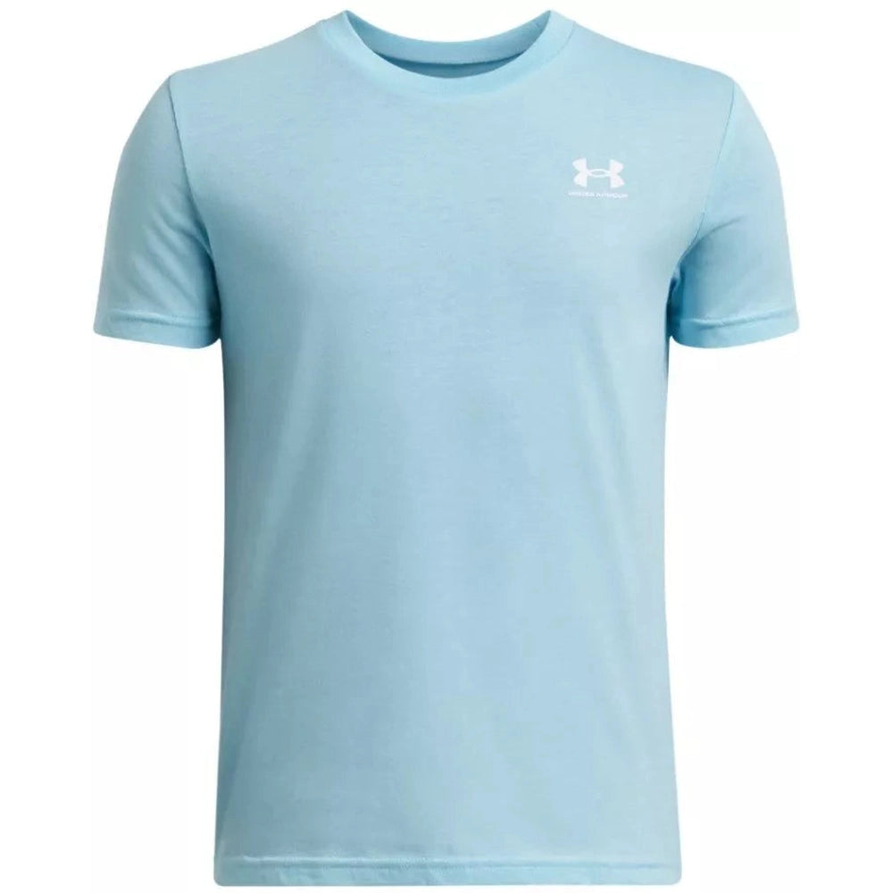 Under Armour Boys  Sportstyle Left Chest Short Sleeves T-Shirt In Light Blue
