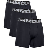 Under Armour Mens Charged Cotton 6" Boxerjock In Black