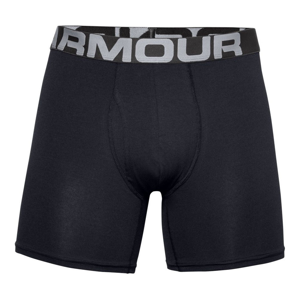 Under Armour Mens Charged Cotton 6" Boxerjock In Black