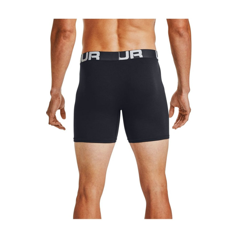 Under Armour Mens Charged Cotton 6" Boxerjock In Black