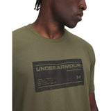 Under Armour Mens Box Label T-Shirt In Olive
