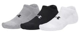 Under Armour Unisex Perfomance 3 Pack Cotton Socks In Black & White