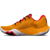 Under Armour Unisex Spawn 4 Sneakers In Orange/White