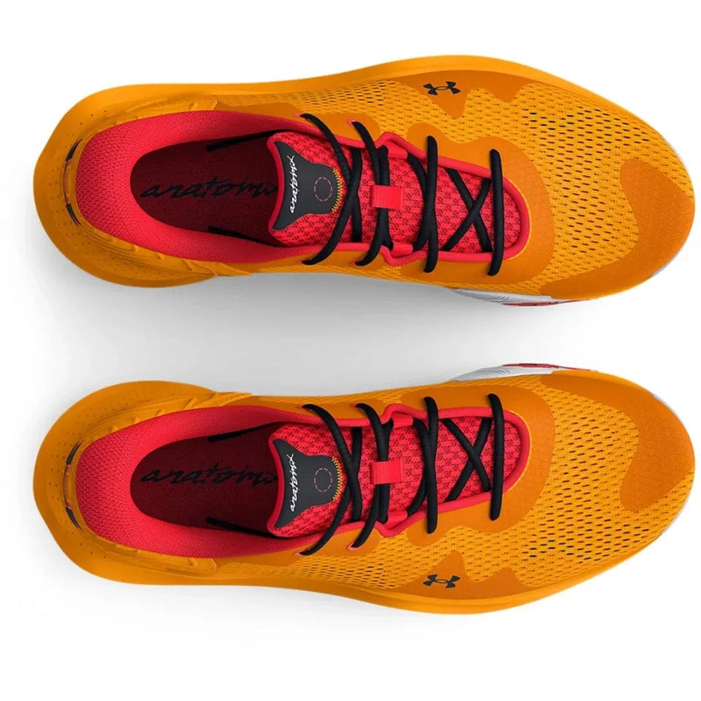Under Armour Unisex Spawn 4 Sneakers In Orange/White