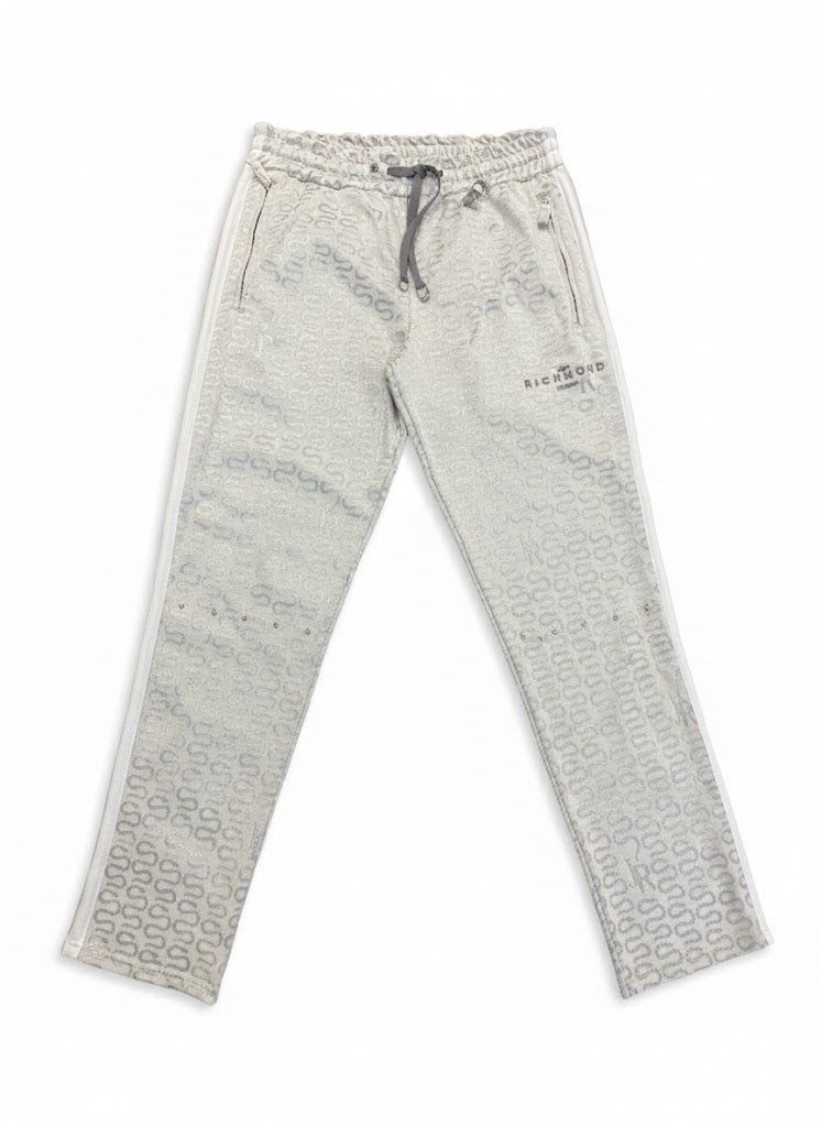 John Richmond Mens Fleece Pants In Cream