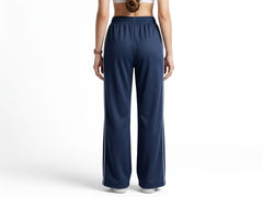 Polo Womens Tori Varsity  Wide Leg Track Pant In Carbon