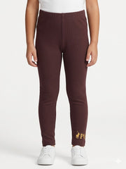 Polo Girls Cristina Printed Full Length Legging In Plum