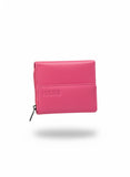 Bossi Womens Mopane Small Leather Flap Closure Purse In Pink