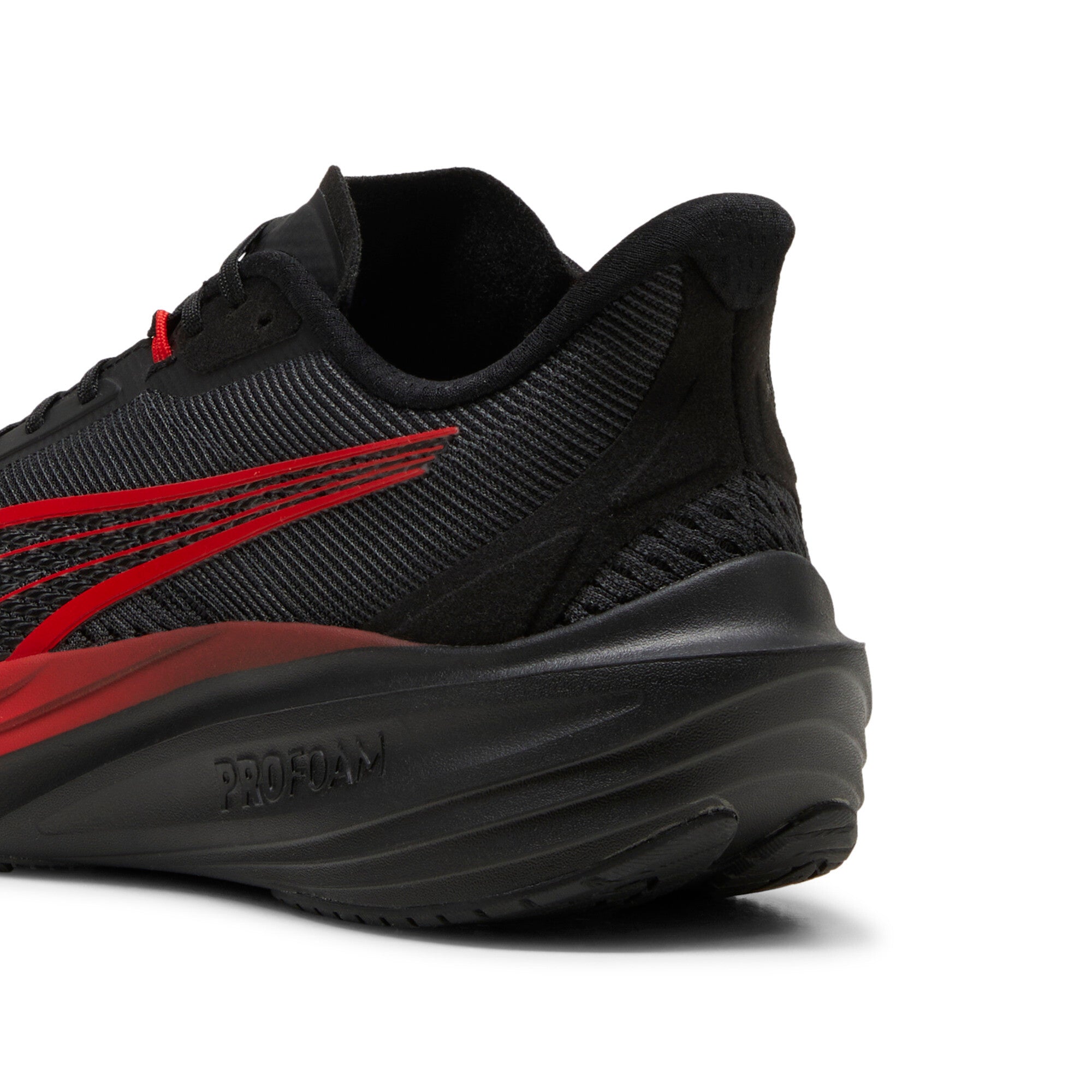 Puma Mens Darter Pro Fade Sneakers In Black/Red