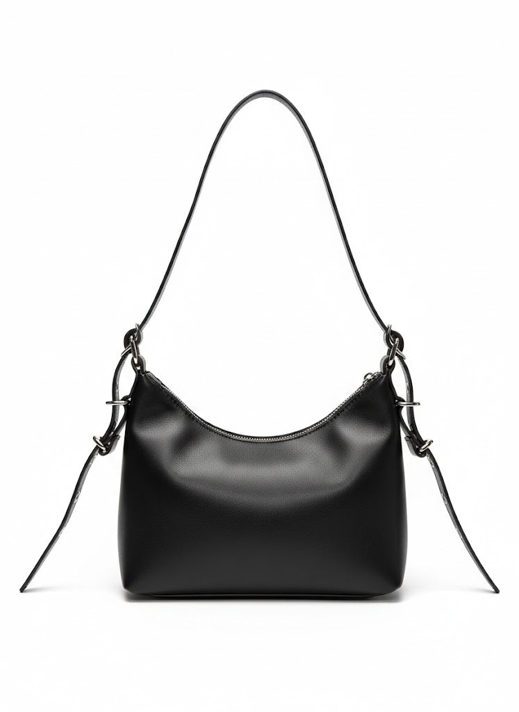 Sissyboy Front Belt Detailed Shoulder Bag In Black