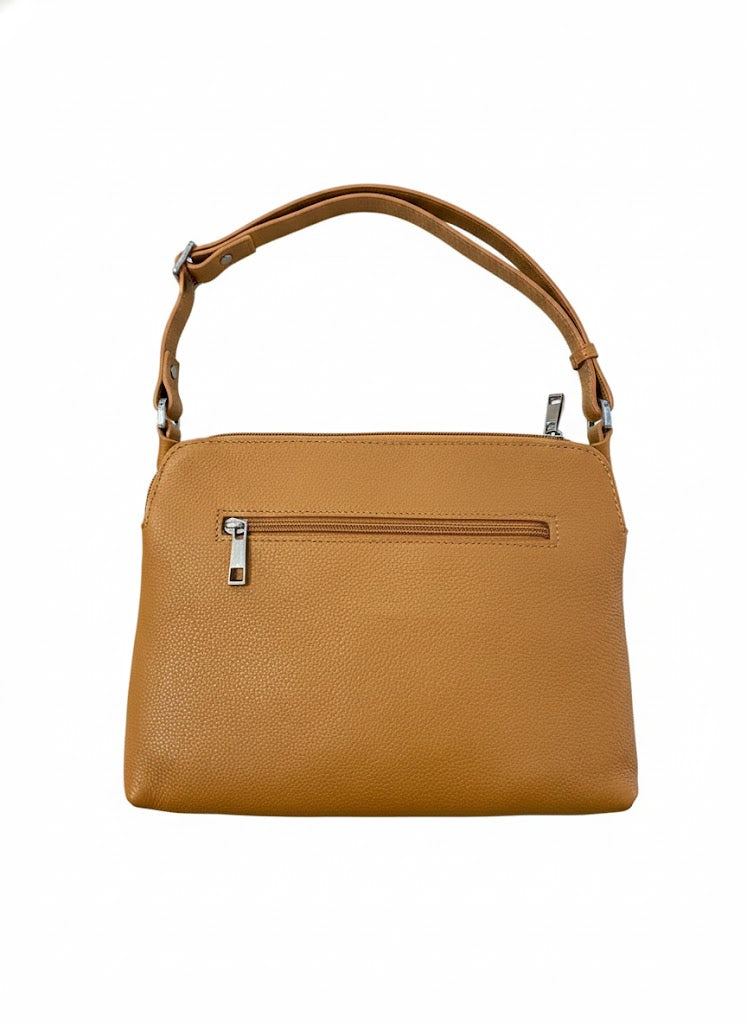 Lefel Compact Sling Bag In Cognac