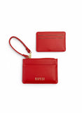 Bossi Womens Alessia PU Card Purse In Red