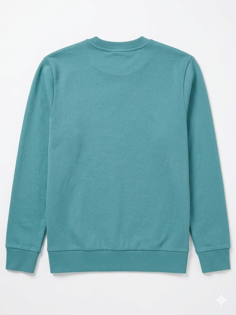 Ben Sherman Target Crew Sweater In Aqua Teal
