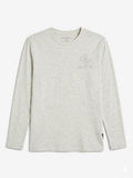 Guess Boys Long Sleeve T-shirt In Light Grey