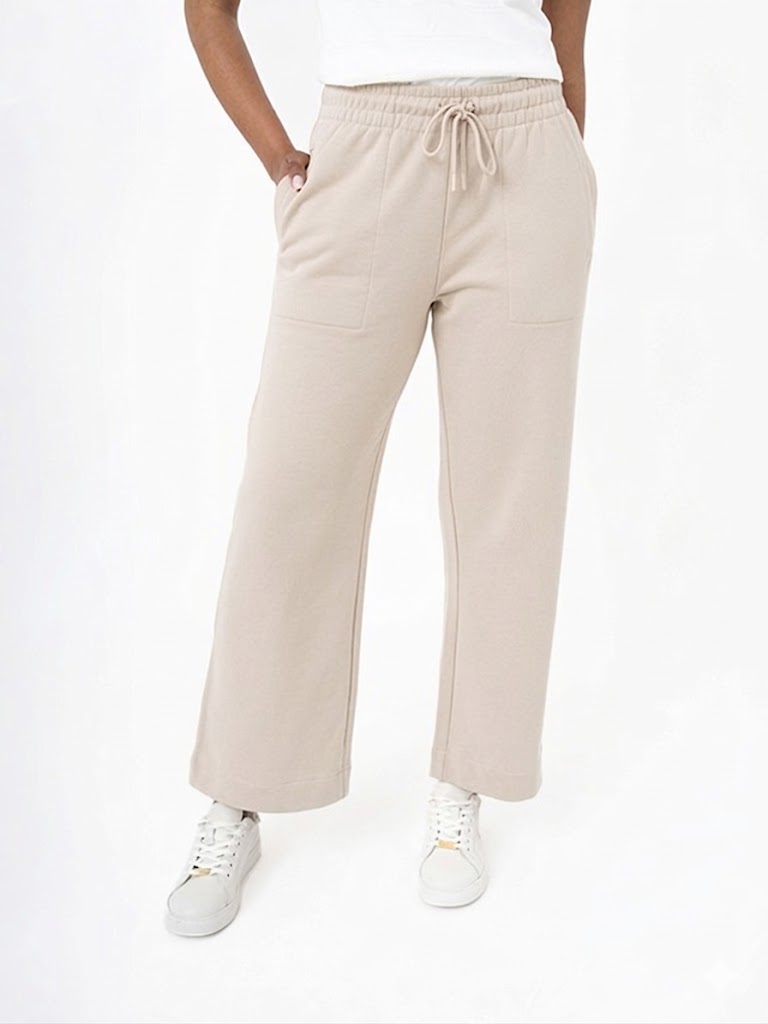 Polo Womens Chloe Wide Leg Track Pant In Birch