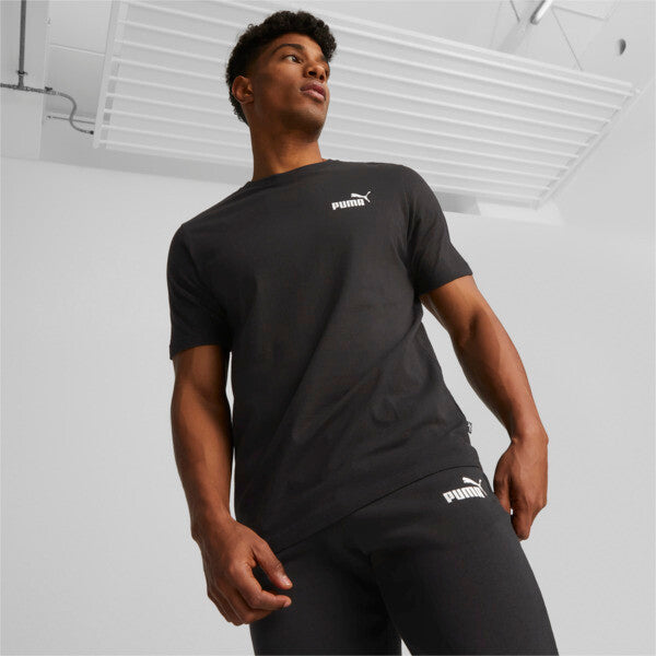 Puma Mens Ess Small Logo Tee Black