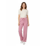 Sissyboy Ladies Cable Knit Wide Leg Pants In Pink